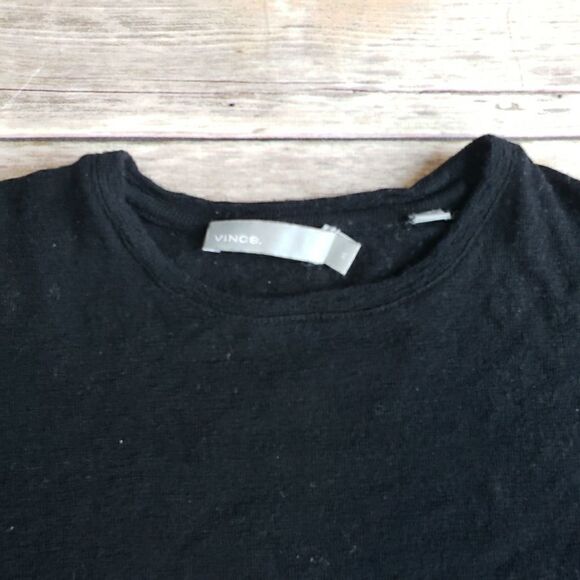 Vince 100% wool short sleeve crew neck sweater - Picture 4 of 6